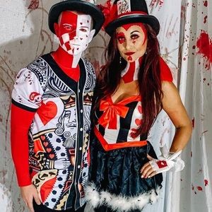 Leg Avenue queen of hearts size M costume & custom hat